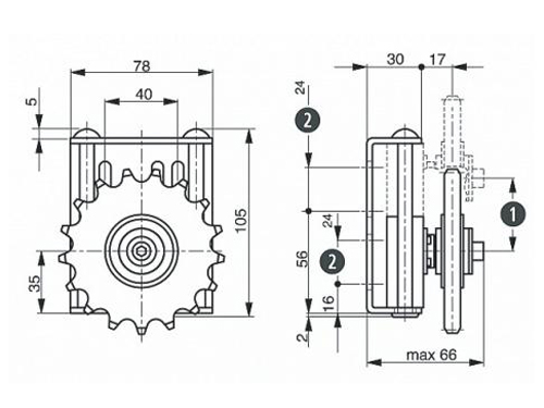 鏈條張緊器  SPANN-BOX TS系列鏈輪式